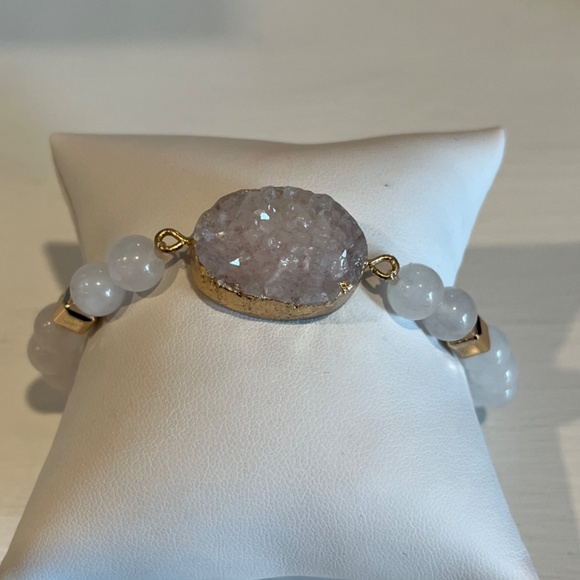 Druzy Quartz ladies bracelet - Picture 2 of 7